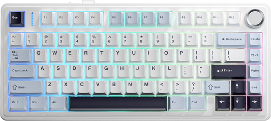 Aula F75 75% Mechanical Gaming Keyboard - Glacier Blue (Reaper Switch).