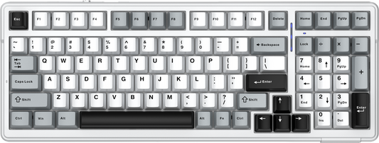 Aula F99 95% Mechanical Gaming Keyboard - Light Grey (Nimbus Switch V3).