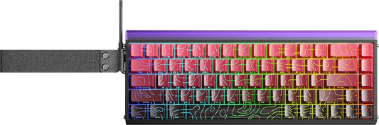 Aula Hero68 HE 60% Wired Magnetic Gaming Keyboard - Gradient Black Red (Neptune Switch).