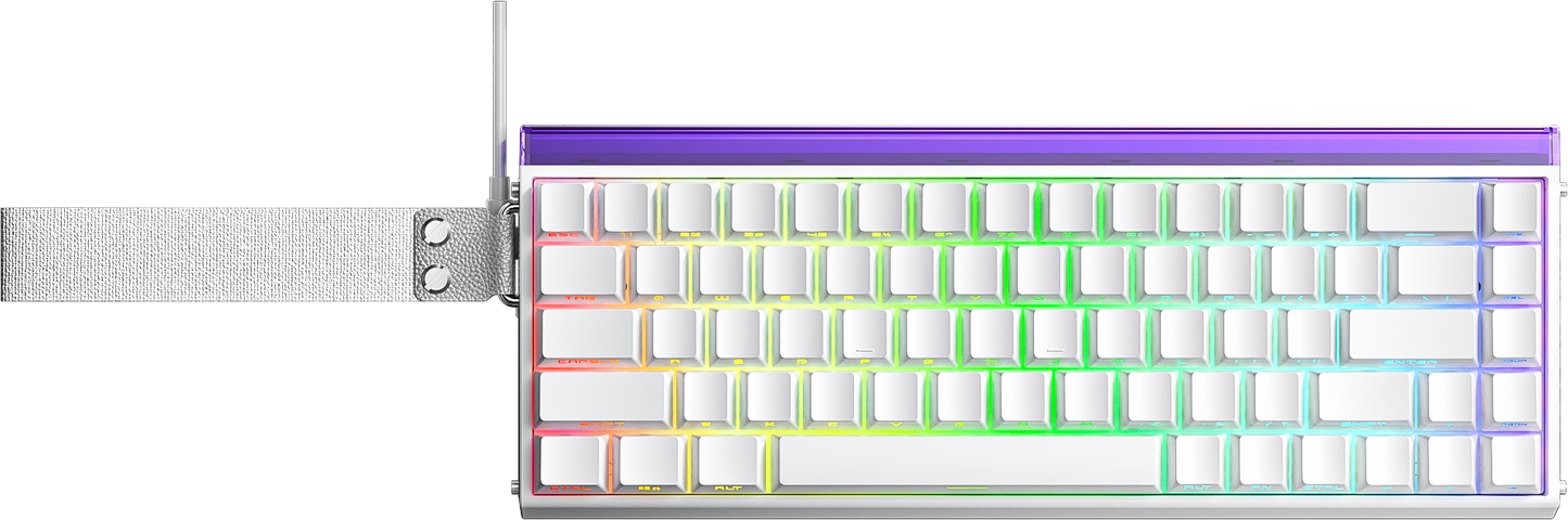 Aula Hero68 HE 60% Wired Magnetic Gaming Keyboard - White (Meteor Switch).