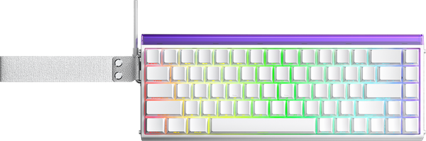 Aula Hero68 HE 60% Wired Magnetic Gaming Keyboard - White (Meteor Switch).