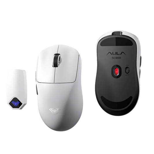 Aula SC800 Wireless Gaming Mouse - White