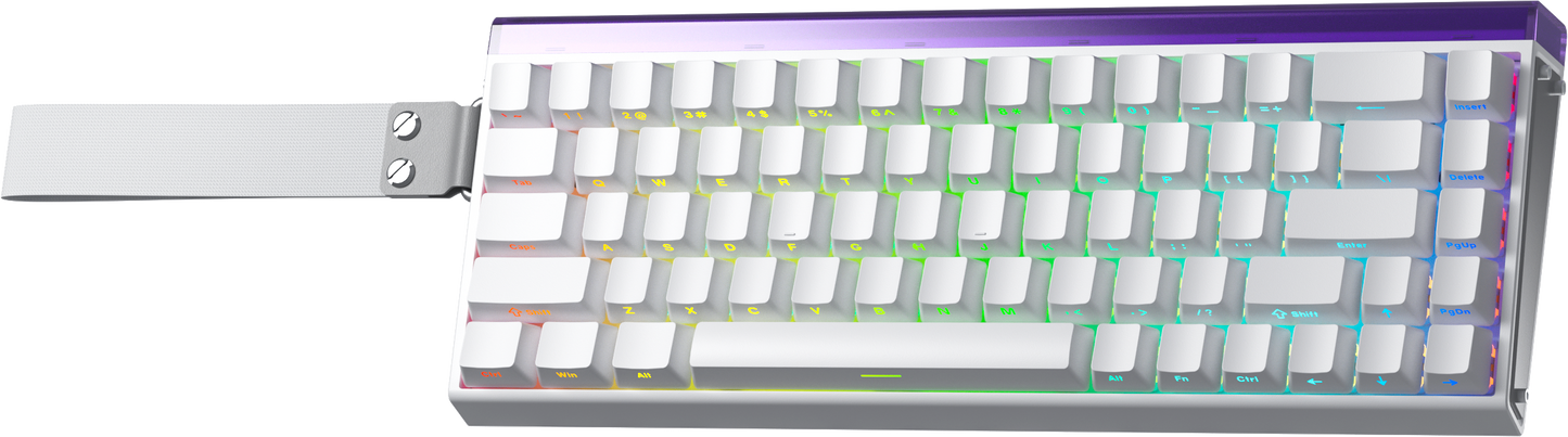 Aula Hero68 HE 60% Wired Magnetic Gaming Keyboard - White (Meteor Switch).