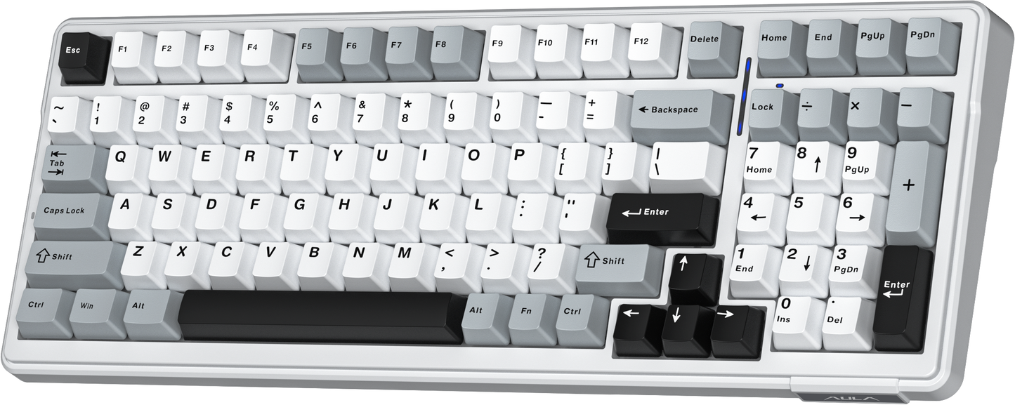 Aula F99 95% Mechanical Gaming Keyboard - Light Grey (Nimbus Switch V3).