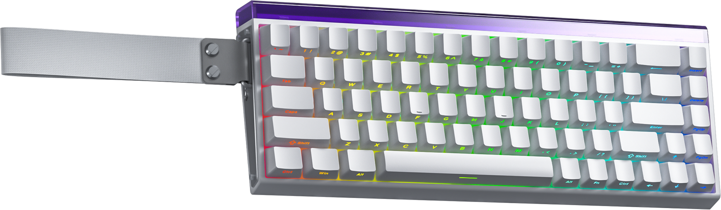 Aula Hero68 HE 60% Wired Magnetic Gaming Keyboard - White (Meteor Switch).