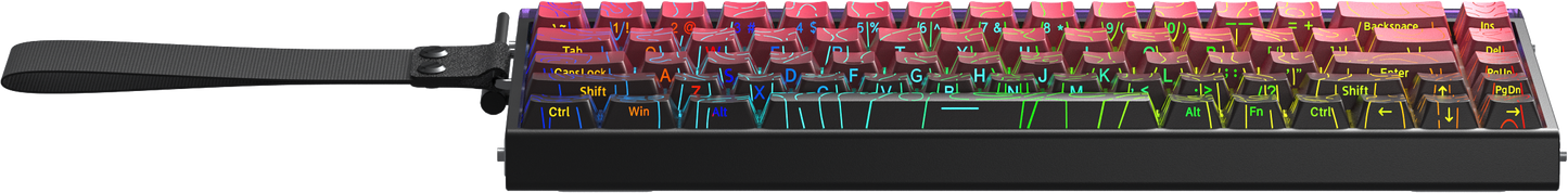 Aula Hero68 HE 60% Wired Magnetic Gaming Keyboard - Gradient Black Red (Neptune Switch).