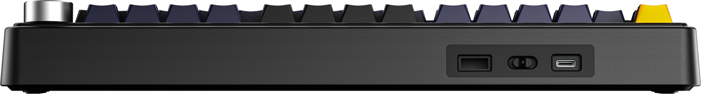 Aula F75 75% Mechanical Gaming Keyboard - Thunder Black (Gray Wood Switch V3).