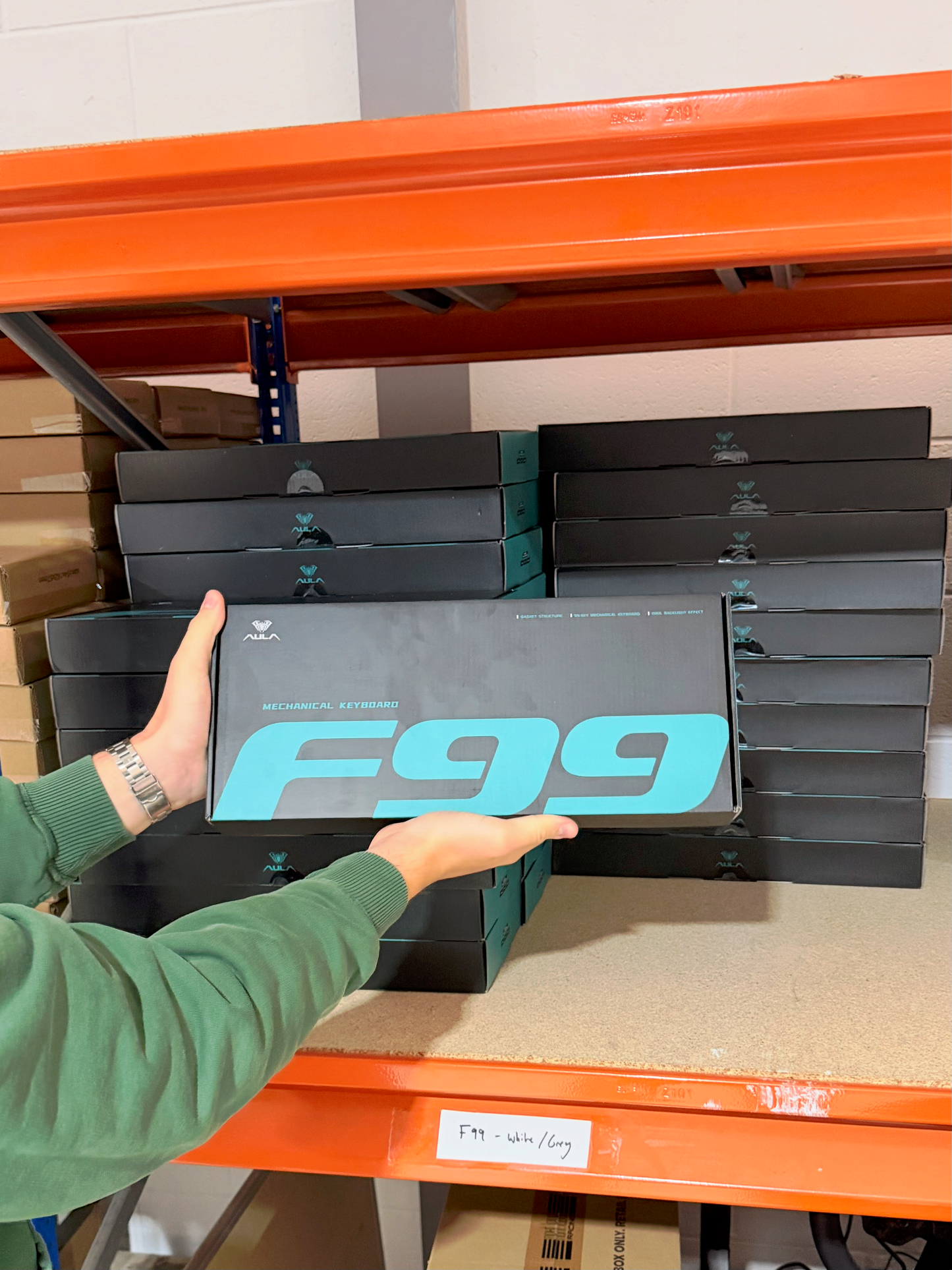 AULA F99 Mechanical Keyboard Light Grey (Nimbus Switch V3) + SC800 Wireless Mouse White